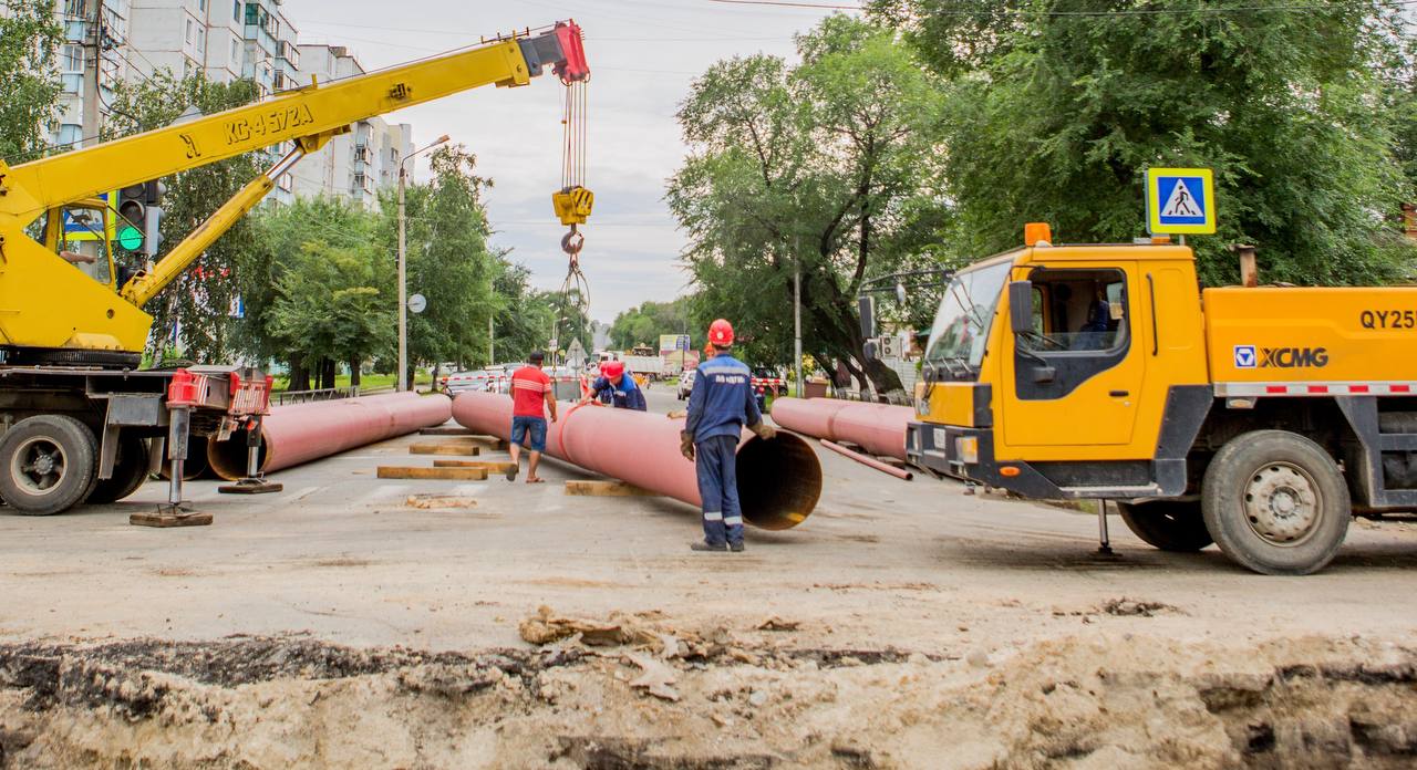 В амурской столице без полного перекрытия дороги построят участок тепловой  сети | 06.06.2024 | Благовещенск - БезФормата