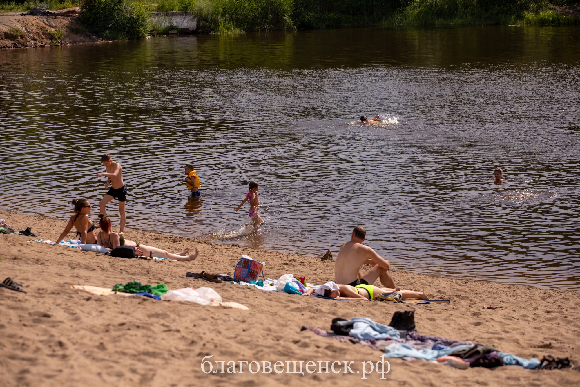 пляж в благовещенске