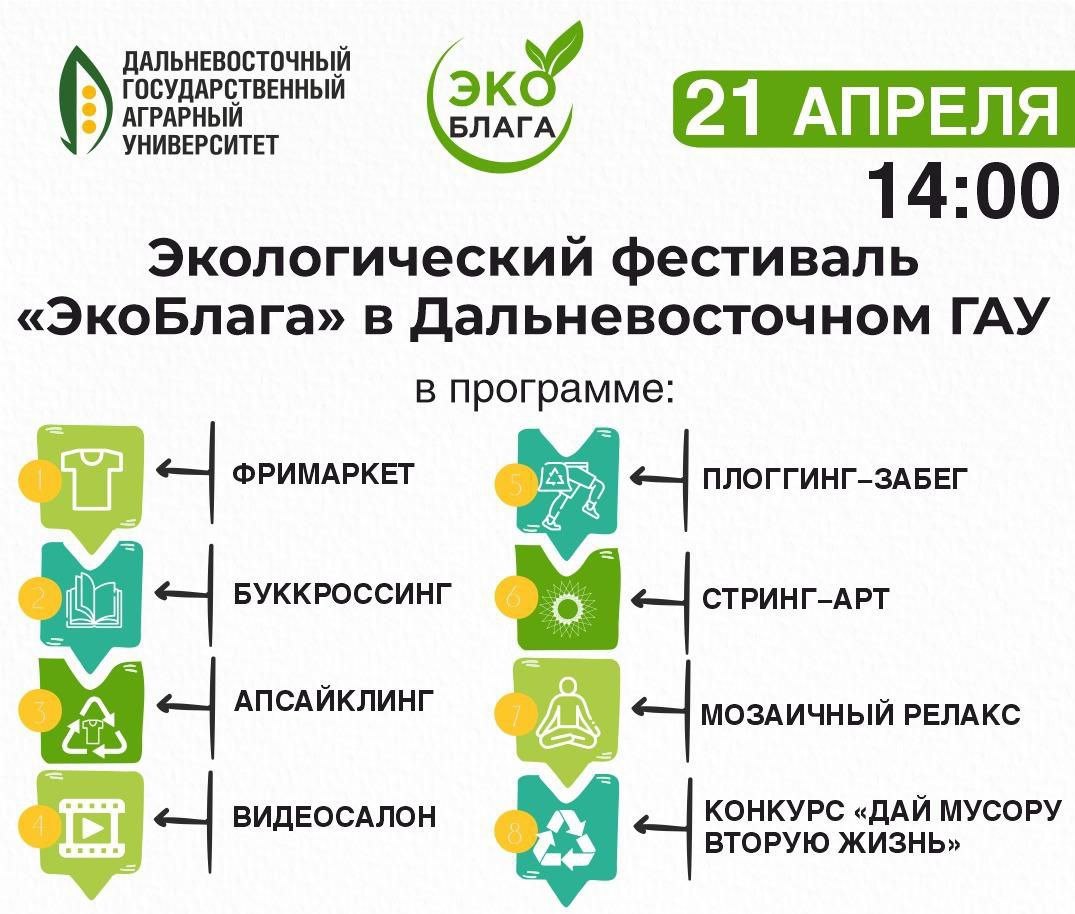 Благовещенцев приглашают к участию в экофестивале «ЭкоБлаг»