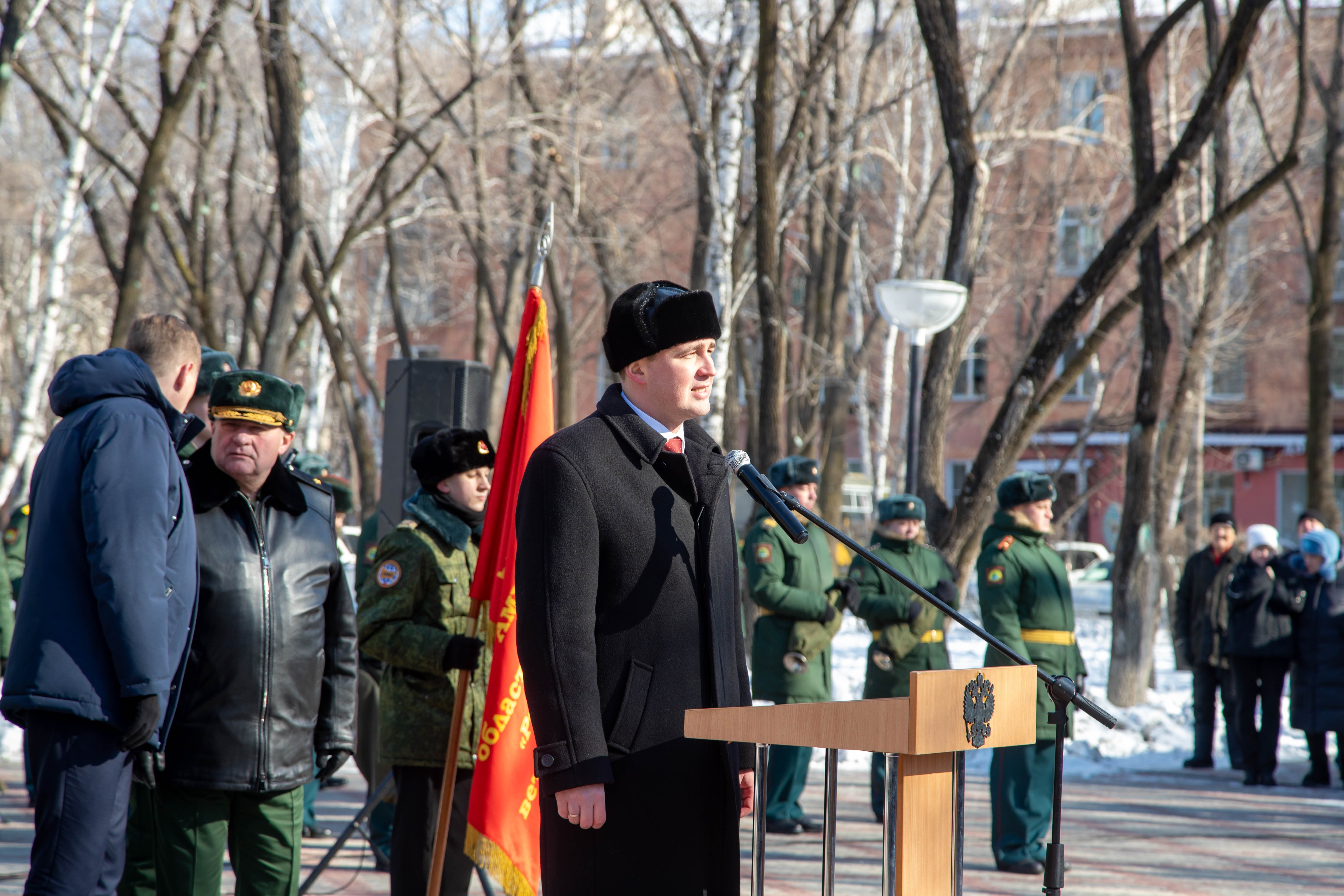 В Благовещенске почтили память воинов-интернационалистов | 15.02.2024 |  Благовещенск - БезФормата