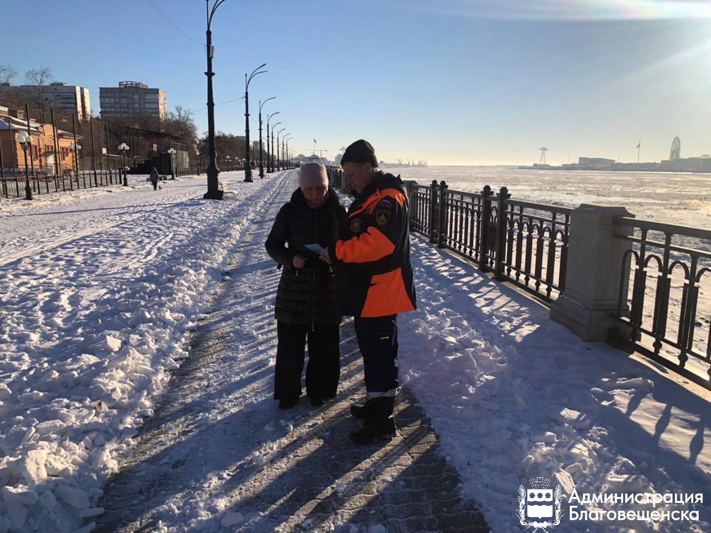 Выход на лёд запрещён: в Благовещенске провели больше 50 рейдов