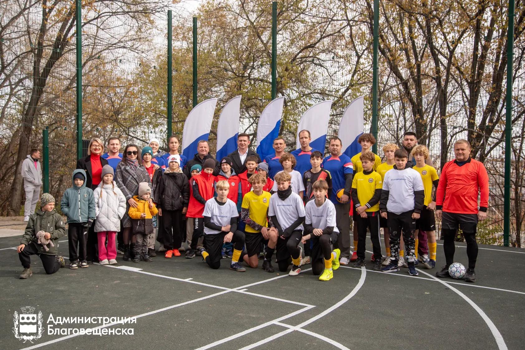 В селе Плодопитомник открылась новая спортивная площадка