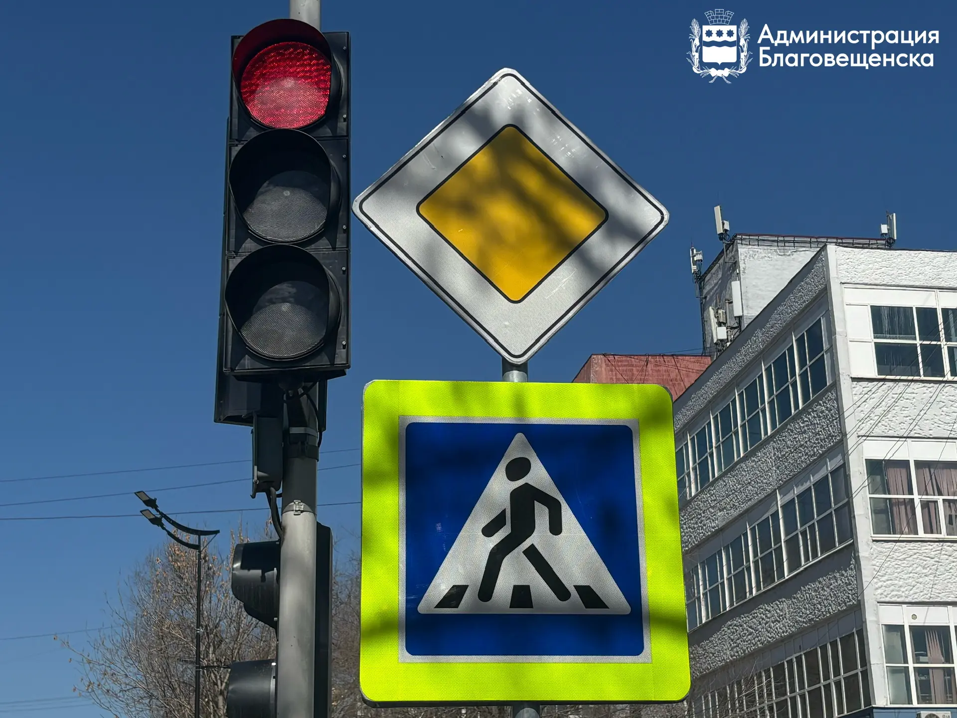 Для безопасности детей-пешеходов в Благовещенске перенастроят светофоры на 25 перекрестках