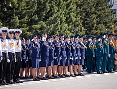 Торжественное прохождение войск Благовещенского гарнизона