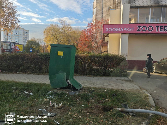 Prius против дорожного знака: в Благовещенске произошло ДТП с участием нетрезвого водителя