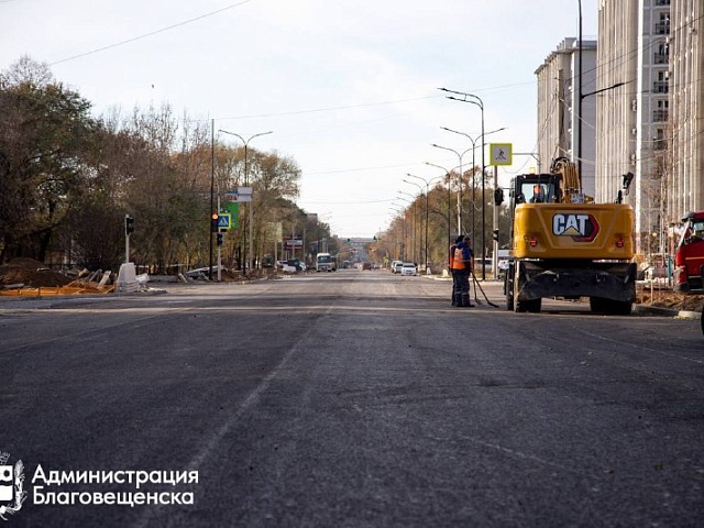 В этом году благодаря нацпроекту «Инфраструктура для жизни» в Благовещенске отремонтировали дороги на 18 кварталах 