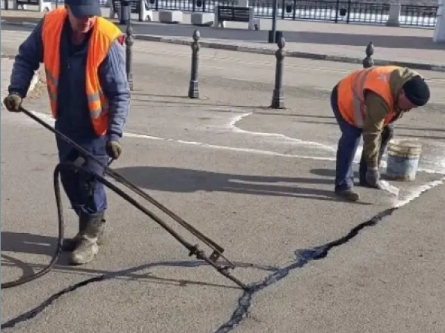 ГСТК применяет новый материал для санации городских дорог