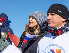 Соревнования по хоккею в рамках Международного российско-китайского фестиваля зимних видов спорта