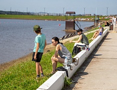 На пляже Пограничном состоялся первый городской сап‑фестиваль