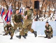 В Благовещенске прошло первенство города по горным лыжам и сноуборду, посвящённое памяти выпускника ДВОКУ, Героя России Ковтуна Андрея