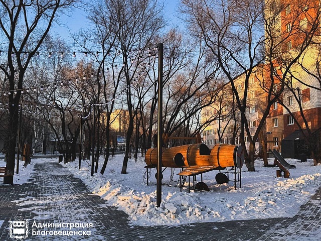 В 2025 году в Благовещенске создали 4 современных сквера по нацпроекту «Инфраструктура для жизни»