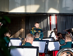 В Общественно-культурном центре Благовещенска прошел праздничный концерт, посвященный Дню защитника Отечества