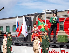Ретропоезд «Победа» прибыл в Благовещенск