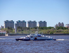 Торжественное прохождение войск Благовещенского гарнизона