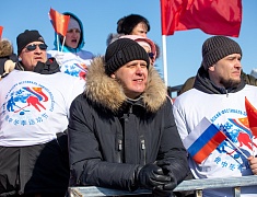 Соревнования по хоккею в рамках Международного российско-китайского фестиваля зимних видов спорта