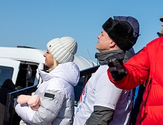 Соревнования по хоккею в рамках Международного российско-китайского фестиваля зимних видов спорта
