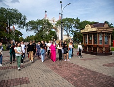 В Благовещенск на IX Международный фестиваль «Детство на Амуре» прибыла детская делегация из ДНР
