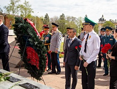 Церемония возложения цветов, посвященная 79-летию Победы в Великой Отечественной войне