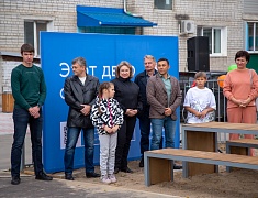 В Благовещенске открыли ещё одну территорию, благоустроенную по программе «1000 дворов»