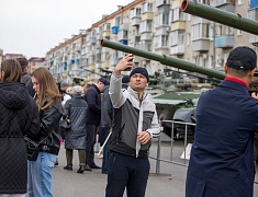 Выставка военной техники ДВОКУ в честь Дня Победы
