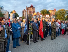 В Благовещенске встретили участников патриотического марафона-заплыва