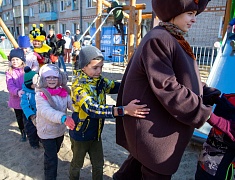 Открытие обновлённого двора на Чайковского, 47
