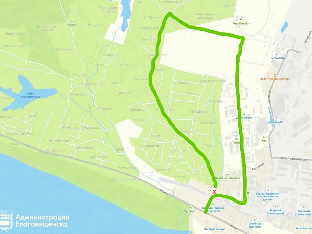 Дорогу, ведущую к садовым участкам по 16-й линии, перекрывают на день