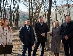 В областном центре приступили к благоустройству сквера на Калинина – Ломоносова