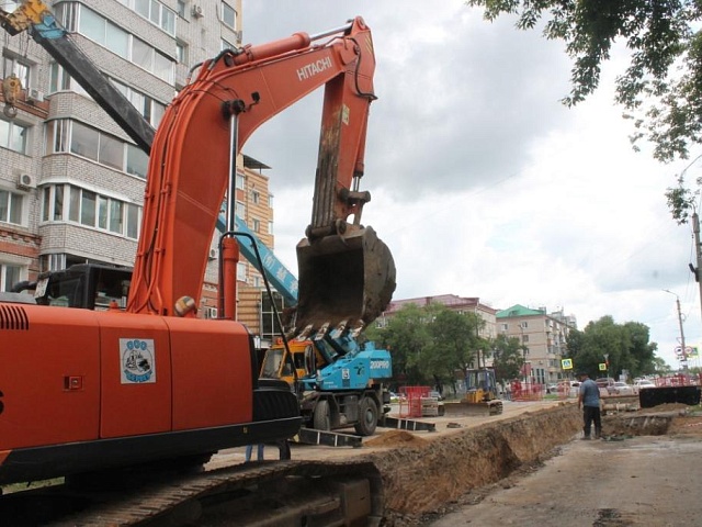 Дома по Кузнечной в Благовещенске частично подключили к горячему водоснабжению