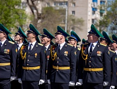 Торжественное прохождение войск Благовещенского гарнизона