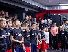 В Благовещенске открыли обновленный зал спортивно-патриотического клуба «Семён»