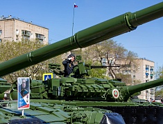 Торжественное прохождение войск Благовещенского гарнизона