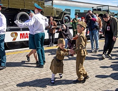 Ретропоезд «Победа» прибыл в Благовещенск