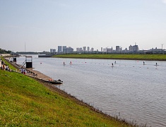 На пляже Пограничном состоялся первый городской сап‑фестиваль