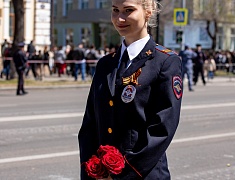 Торжественное прохождение войск Благовещенского гарнизона