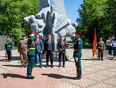В Благовещенске открыли временный мемориал памяти участников локальных войн и конфликтов