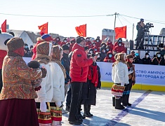 Соревнования по хоккею в рамках Международного российско-китайского фестиваля зимних видов спорта