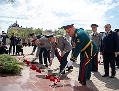 Церемония возложения цветов, посвященная 79-летию Победы в Великой Отечественной войне