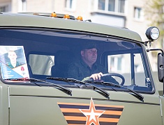 Торжественное прохождение войск Благовещенского гарнизона